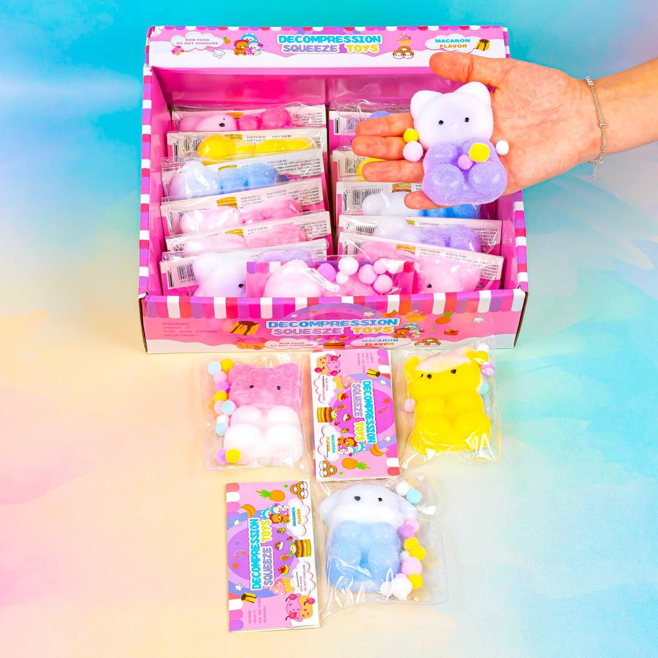 Іграшка антистрес Коти пухнасті, 8 см 16 шт упаковка