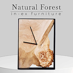 Прямокутний декоративний годинник "Natural Forest"