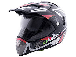 Мотоциклетний шолом W-TEC NK-311 enduro + BLENDA 2019 - розмір M(57-58) / чорний апельсин