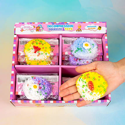 Іграшка антистрес Рамен з присипкою, 7 см 16 шт упаковка, фото 1