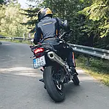 Чоловіча мото-куртка W-TEC Brandon - розмір S, чорно-сіро-оранжева, фото 6