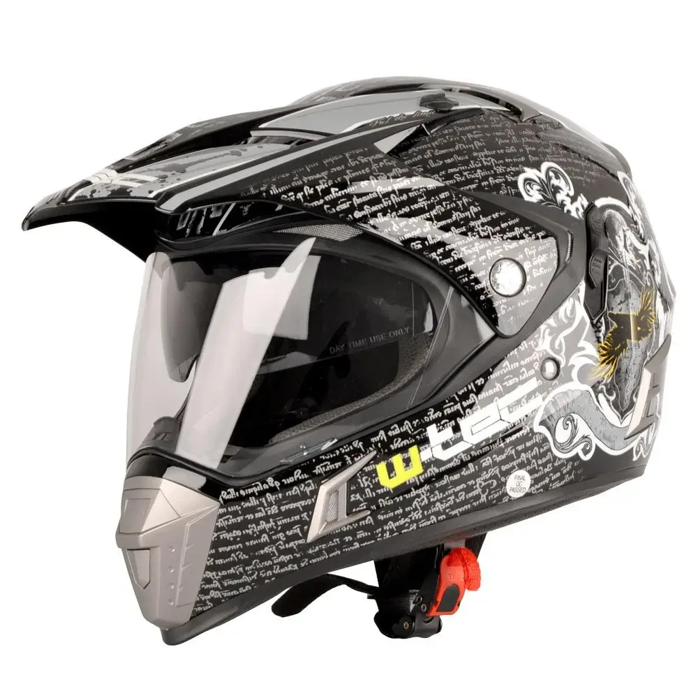 Мотоциклетний шолом W-TEC NK-311 enduro + BLENDA 2019 - розмір M(57-58) / duo sport чорно-сірий, фото 1