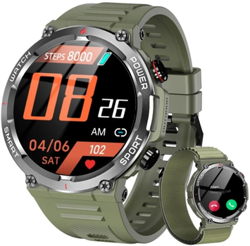 Смарт-годинник Blackview W50 Green 1.39" Display 360*360 Чіп ATS3085L IP68