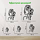 Декор для кімнати дерев'яна картина на стіну Квіткова краса стиль лофт 30x20 см Woodyard (17055--30x20), фото 3