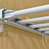 Тримач самоклейний для полиці без дюбелів і шурупів кронштейни для полиць 6 см, фото 3