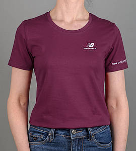 Футболка жіноча New Balance 2419ж (Уп.4шт M-XXL), Марсала