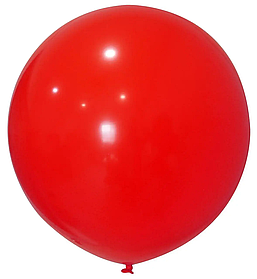 Кулька 24"/60 червоний латекс пастель ТМ "Balonevi" однотонний УП шт.