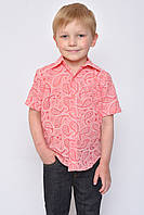Рубашка детская мальчик коралловая 148502L