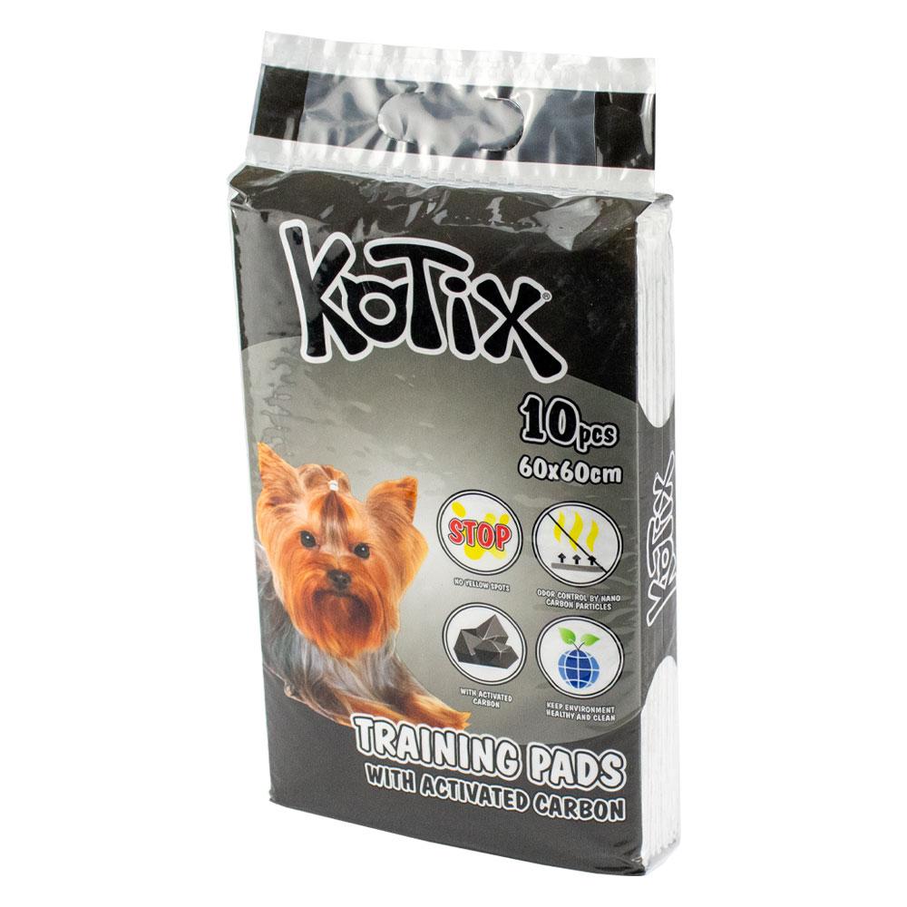 Пелюшки для собак і цуценят Kotix Premium Котікс Преміум з активованим вугіллям 60*60 см (10шт), фото 1