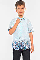 Рубашка детская мальчик голубая 148503L
