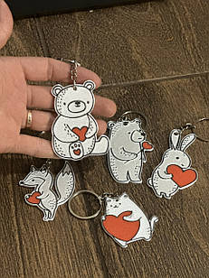 Брелок для ключів, брелоки на рюкзак, брелоки 3 д, шарнірна іграшка, бегемот рухливий , брелоки