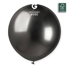 Кулька 19"/48 Space Grey графіт 090 хром латекс однотоннний ТМ "Gemar" шт.