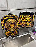 Чоловічий літній костюм Versace сорочка та шорти CK8940, фото 2