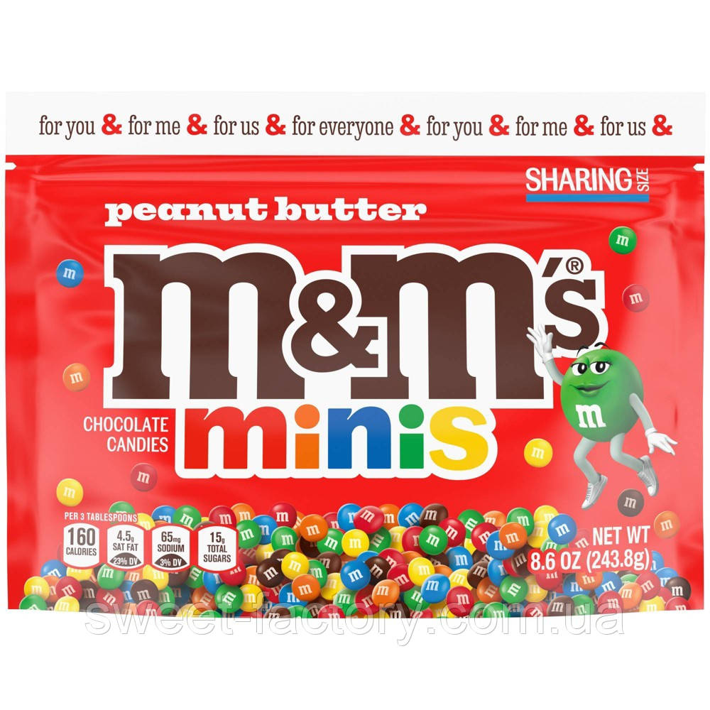 Драже M&M´s Minis Peanut Butter 243g