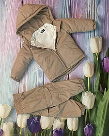 Дитячий демісезонний весняний осінній костюм штани та курточка 104-110 110-116 116-122