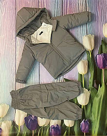 Дитячий демісезонний весняний осінній костюм штани та курточка 104-110 110-116 116-122