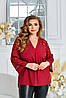Р-ри 52-66 Жіноча ошатна вільна блузка, фото 2