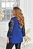 Р-ри 52-66 Жіноча ошатна вільна блузка, фото 5