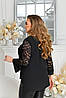 Р-ри 52-66 Жіноча ошатна вільна блузка, фото 10
