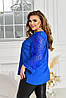 Р-ри 52-66 Жіноча ошатна вільна блузка, фото 7