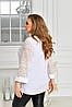 Р-ри 52-66 Жіноча ошатна вільна блузка, фото 4