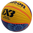 М'яч баскетбольний для стрітболу Wilson FIBA 3X3 Paris 2024 WZ3015001XB6F (розмір 6), фото 6