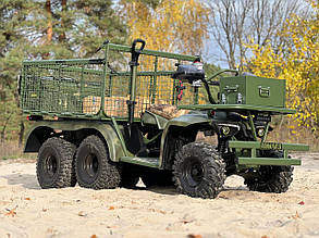 Електроквадроцикл HIMAKS Military Off-Road 6W4D шестиколісний для доставки вантажу та евакуації
