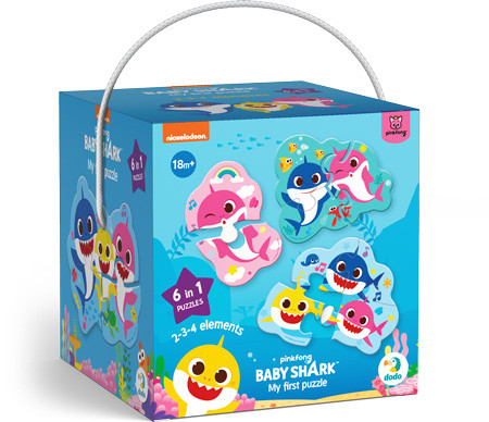 Пазл 2-3-4 елементи Baby Shark