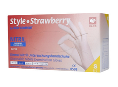 РУКАВИЧКИ НІТРИЛОВІ РОЖЕВІ Style Strawberry,нестерильнІ,розмір S