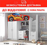 Ліжко-горка 80*170 Bed Room №1 Lamborghini Чорний без ТУМБИ, фото 4