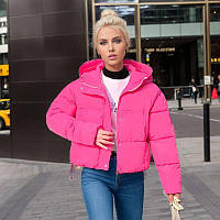 Куртка жіноча демісезонна з капюшоном Agressive Season Pink рожева M осіння
