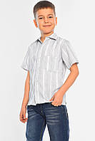 Рубашка детская мальчик серая 148481L