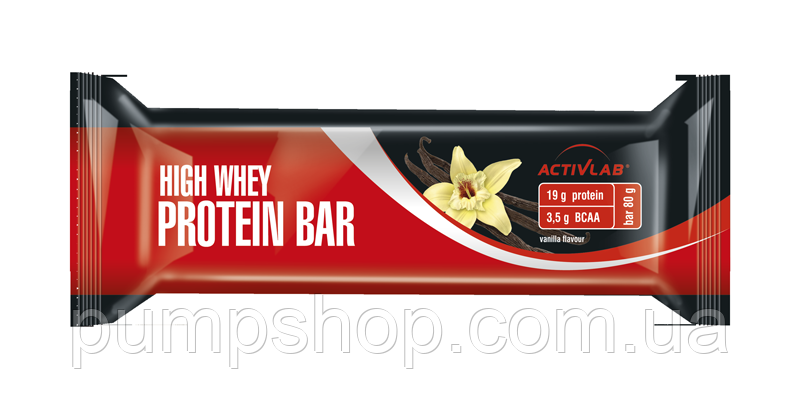 Протеїновий батончик ActivLab High Whey Protein Bar 80 г, фото 2