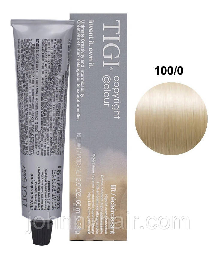 Фарба для волосся Tigi CC Lift 100/0 Ultra Light Natural Blond, 60 мл, фото 1