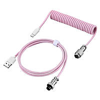 Кастомний кабель для клавіатури та інших приладів Coiled cable USB-A - USB Type-C