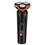 Акумуляторна електробритва-шейвер Geemy GM-9010, електрична бритва, фото 2