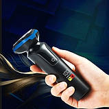 Акумуляторна електробритва-шейвер Geemy GM-9010, електрична бритва, фото 3