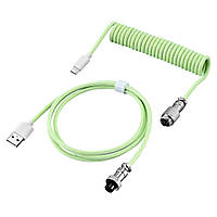 Кастомний кабель для клавіатури та інших приладів Coiled cable USB-A - USB Type-C