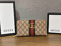 Жіночий стильний гаманець на змійці Gucci (гуртом/роздріб)