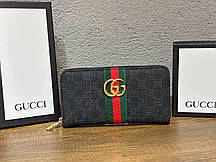 Жіночий стильний гаманець на змійці Gucci (гуртом/роздріб)