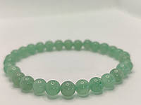 Браслет із натурального зеленого авантюрину  намистини 10 мм