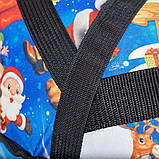 Тюбінг для катання 100 см "Новий рік" (Оксфорд, ПВХ) — надувні санки ватрушка для снігу та гірки, зимові тюбін, фото 7