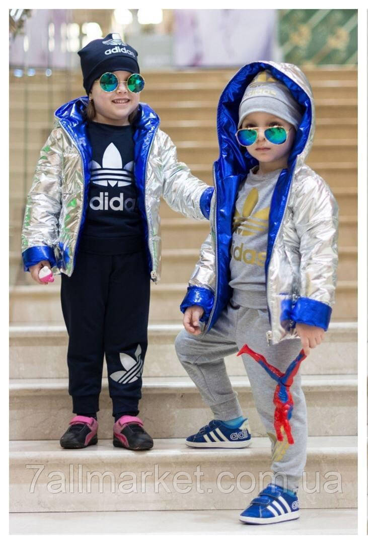 Куртка двостороння плащівка р:98-110 "NEWKIDS" від прямого постачальника