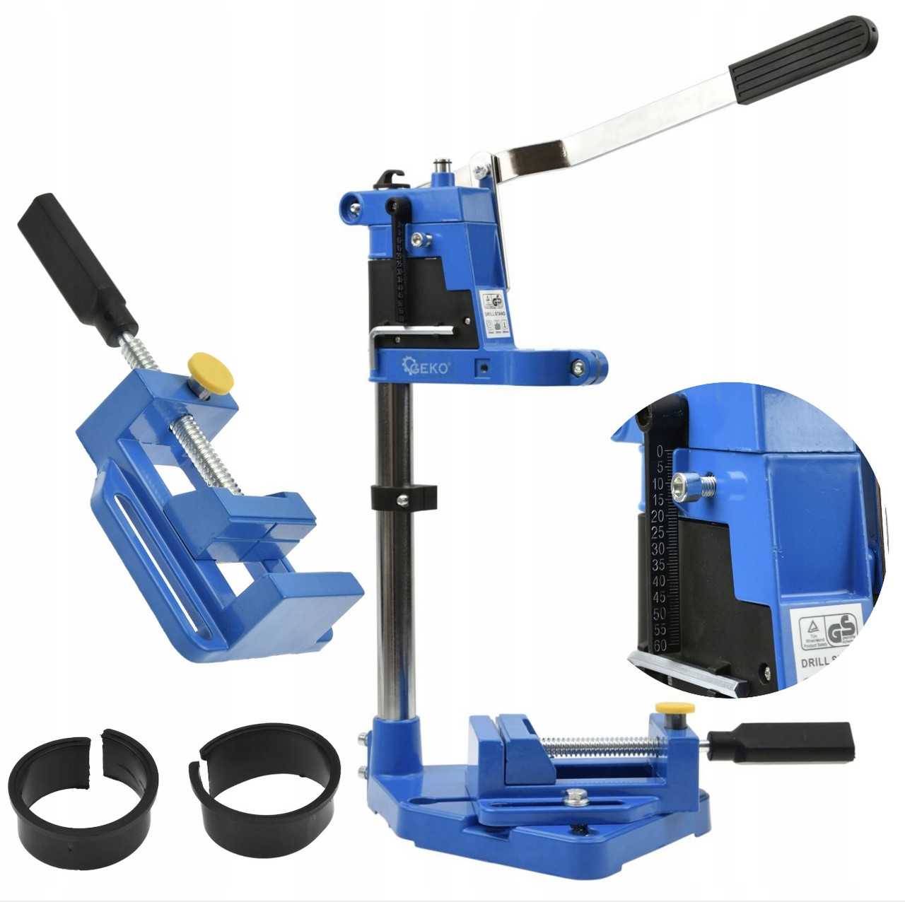 Стійка для дриля з лещатами Geko G30123 Польща, фото 1