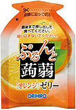 Японська цукерка рідке желе Orihiro Plantdew Konnyaku Jelly Pouch Muscat And Orange 12шт, фото 5