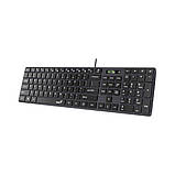 Клавіатура Genius SlimStar 126, USB, клавіші типу "Шоколад", 12 функціональних клавіш, 1.4 м, Black, фото 4