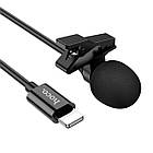 Мікрофон-петличка HOCO L14 iP Lightning/2m. Black