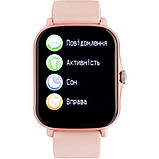 Смарт-годинник Gelius Pro GP-SW003 (Amazwatch GT2 Lite) Pink, фото 8