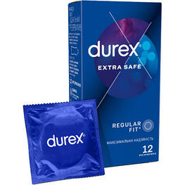 Презервативи Durex Extra Safe з силіконовою змазкою максимальна надійність 12 шт. (5010232954205) - оригінал