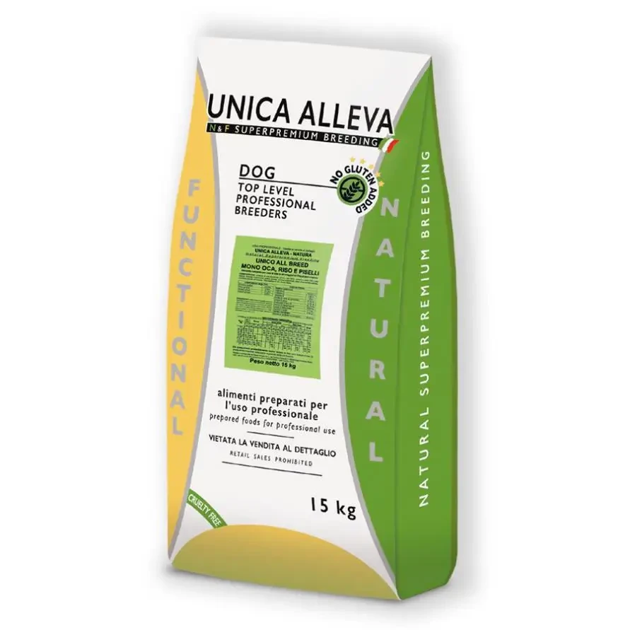 Сухий корм для цуценят та дорослих собак Unica Alleva Natura All breed Mono - Goose 15kg